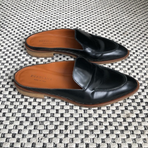 Everlane Modern Loafer Mule Buffed Black 8 - Picture 3 of 13